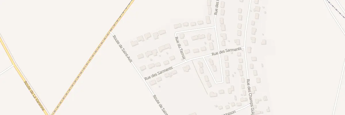 Plan du 9 Rue des Sarments à La Chapelle-du-Noyer