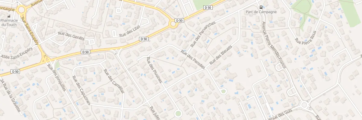 Plan du 12 Rue des Pensées à Plaisance-du-Touch