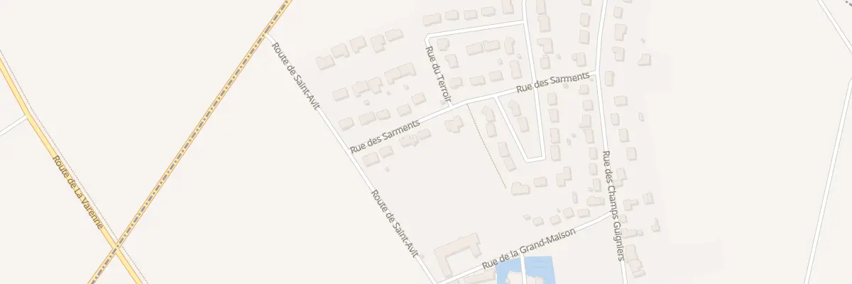 Plan du 8 Rue des Sarments à La Chapelle-du-Noyer