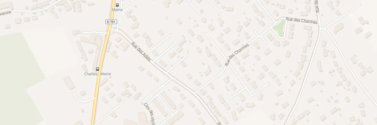 Plan du 23 Rue des Allets à Chailles