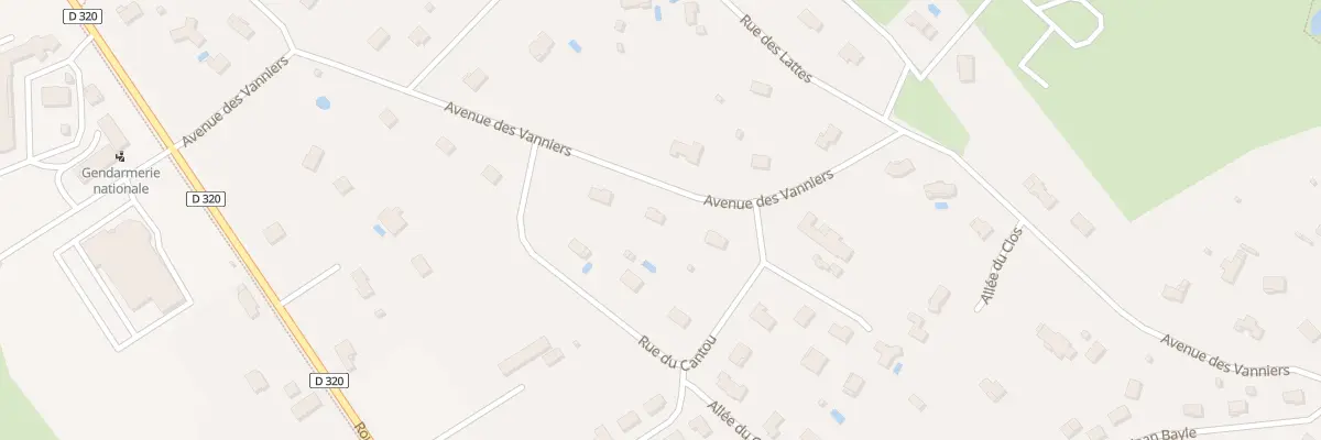 Plan du 77 Av des Vanniers à Feytiat