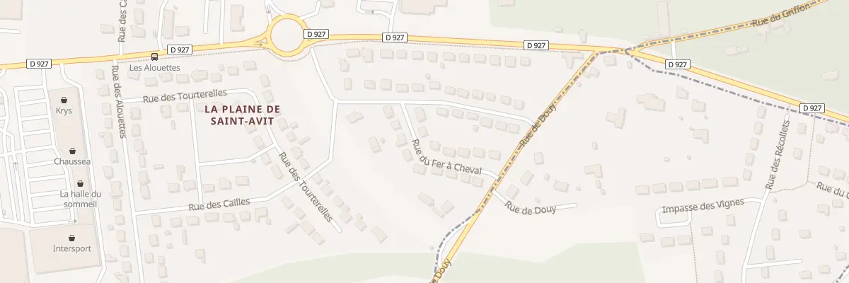 Plan du 16 Rue du Fer A Cheval A St Denis à Saint-Denis-Lanneray