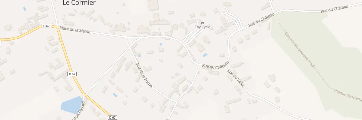 Plan du 7 Rue du Château au Cormier
