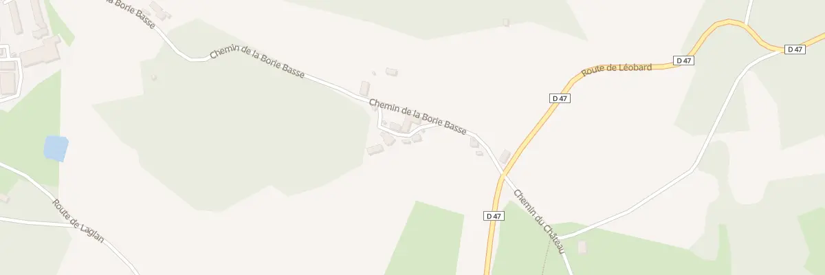 Plan du 5062 Laglan à Léobard