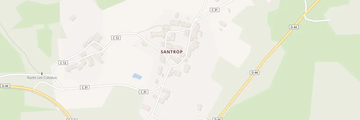 Plan du 57 Santrop à Razès