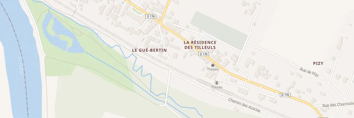Plan du 4 Rue du Gué Bertin à Thésée