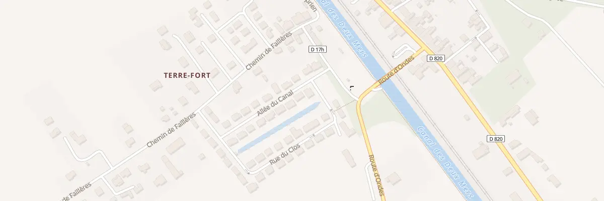 Plan du 29 All du Canal à Pompignan