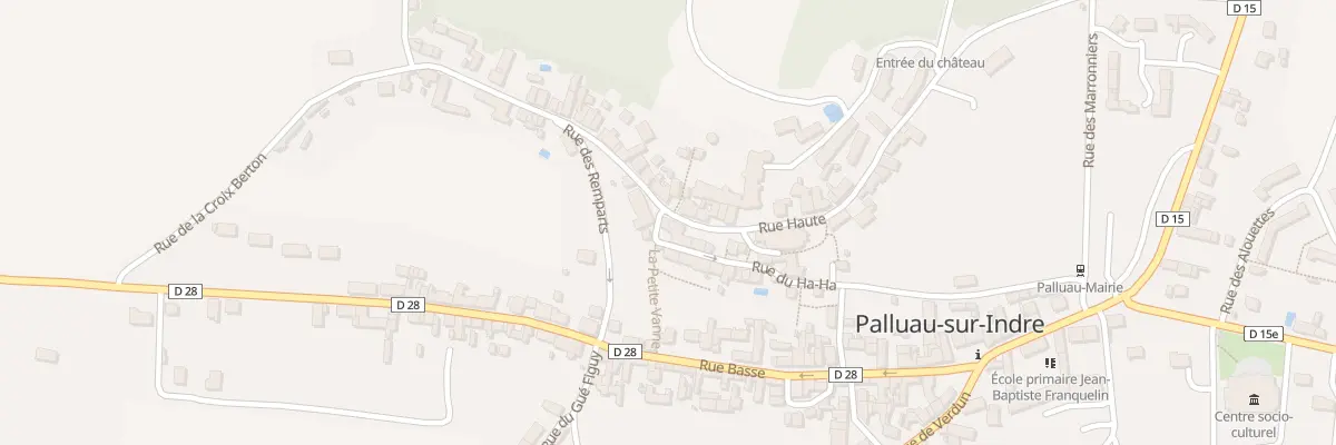 Plan du 27 Rue Haute à Palluau-sur-Indre