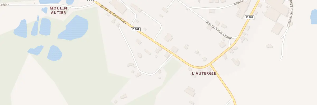 Plan du 15 Rte de Saint Yrieix La Perche à Coussac-Bonneval