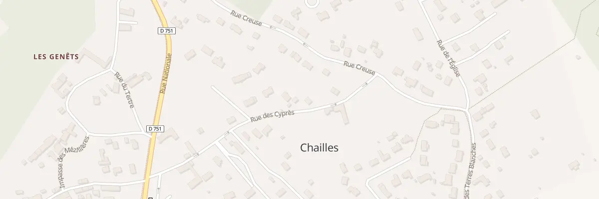 Plan du 11 Rue des Cyprès à Chailles