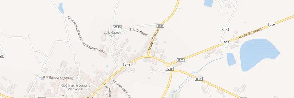 Plan du 3 Rte d’Oulches à Prissac