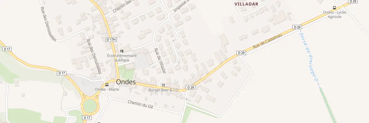 Plan du 8 Rue des Vignes à Ondes