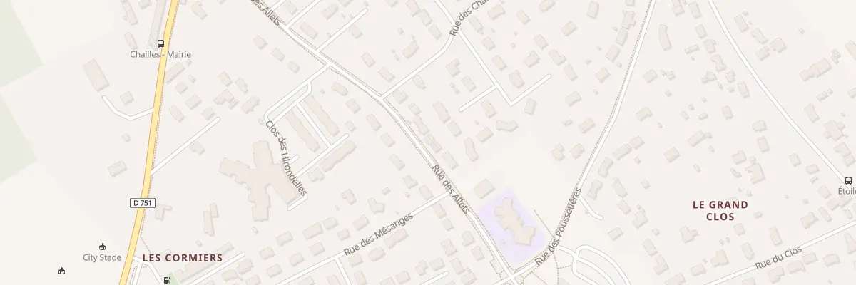Plan du 39 Rue des Allets à Chailles