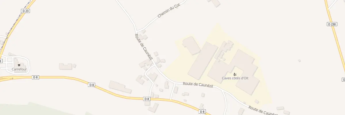 Plan du 624 Rte de Caunezil à Parnac