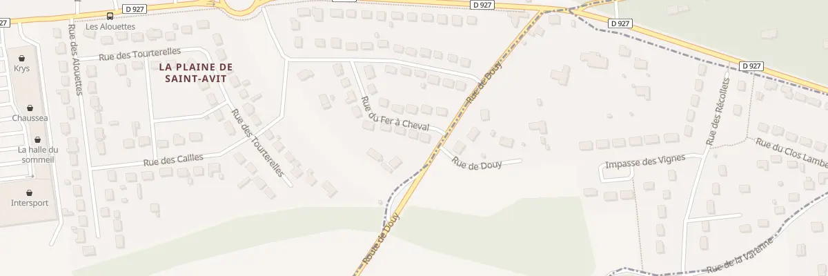 Plan du 37 Rue du Fer A Cheval A St Denis à Saint-Denis-Lanneray