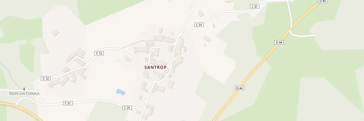 Plan du 62 Santrop à Razès