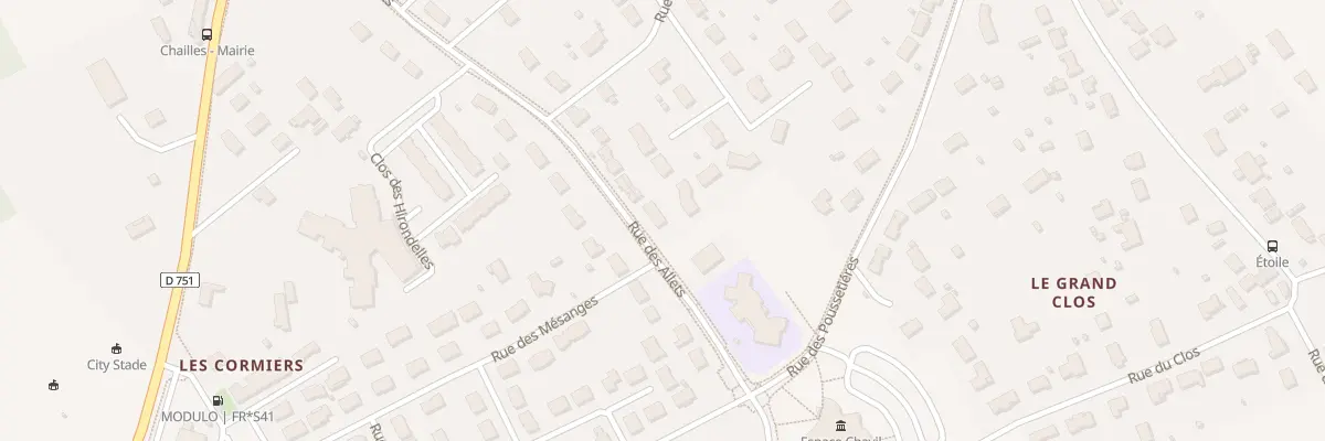 Plan du 45 Rue des Allets à Chailles