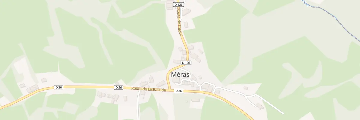 Plan du 19 Bracou à Méras