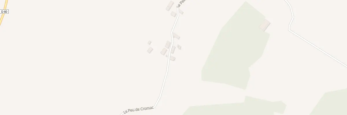 Plan du 2 Le Peu de Cromac à Cromac
