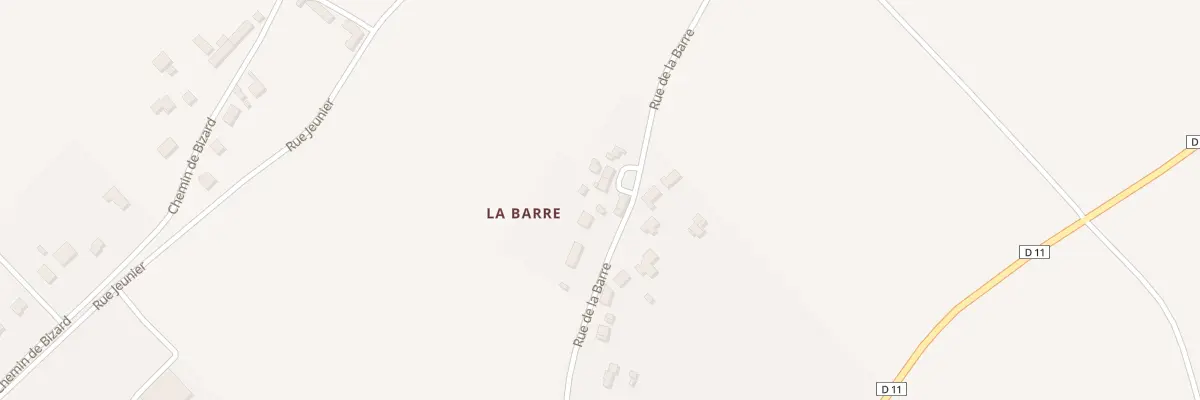 Plan du 10 Rue de la Barre à Thésée