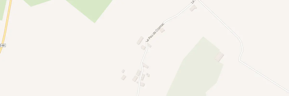 Plan du 9 Le Peu de Cromac à Cromac