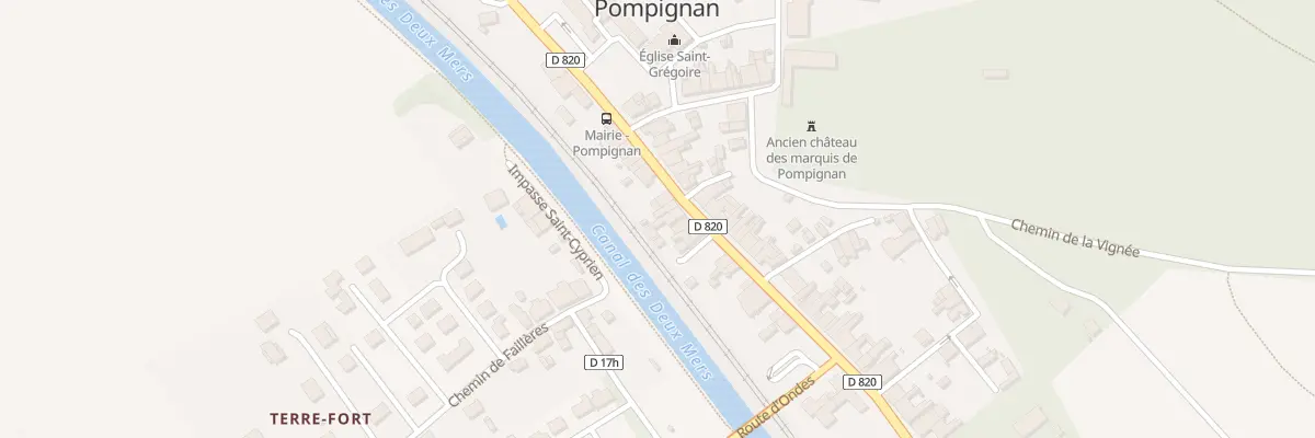 Plan du 20 Grand Rue Bernard Peyrille à Pompignan