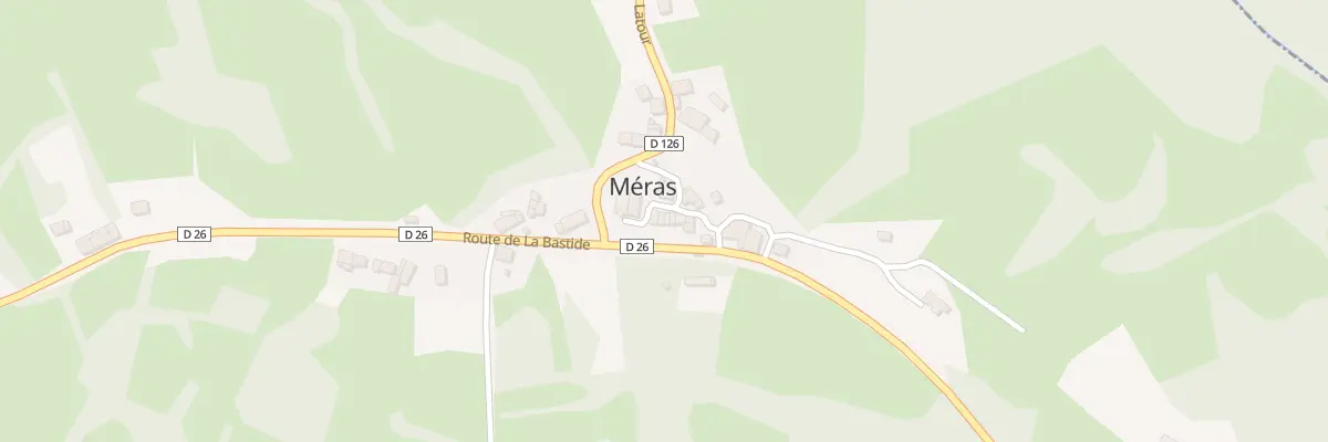 Plan du 14 Le Village à Méras