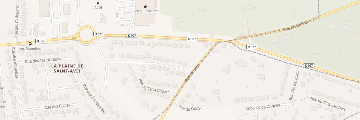 Plan du 3 Rue du Fer A Cheval A St Denis à Saint-Denis-Lanneray
