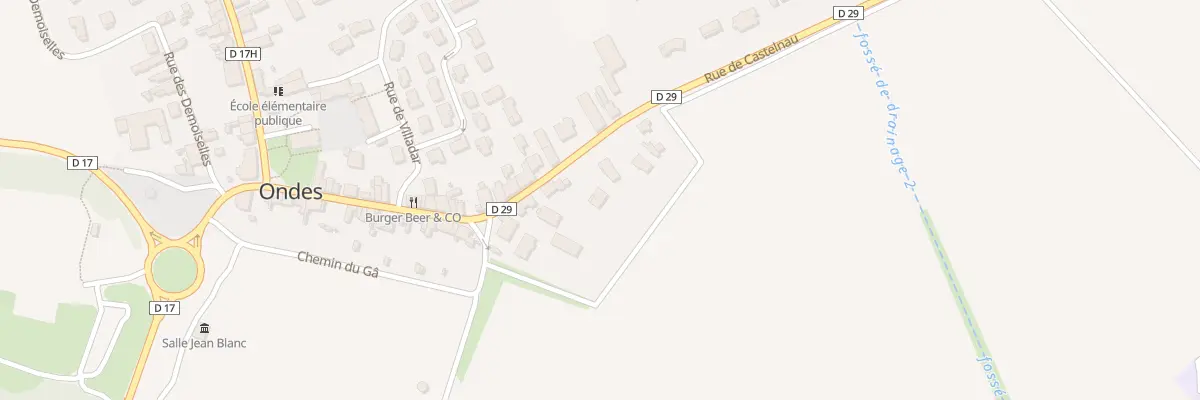Plan du 8 Rue de Castelnau à Ondes