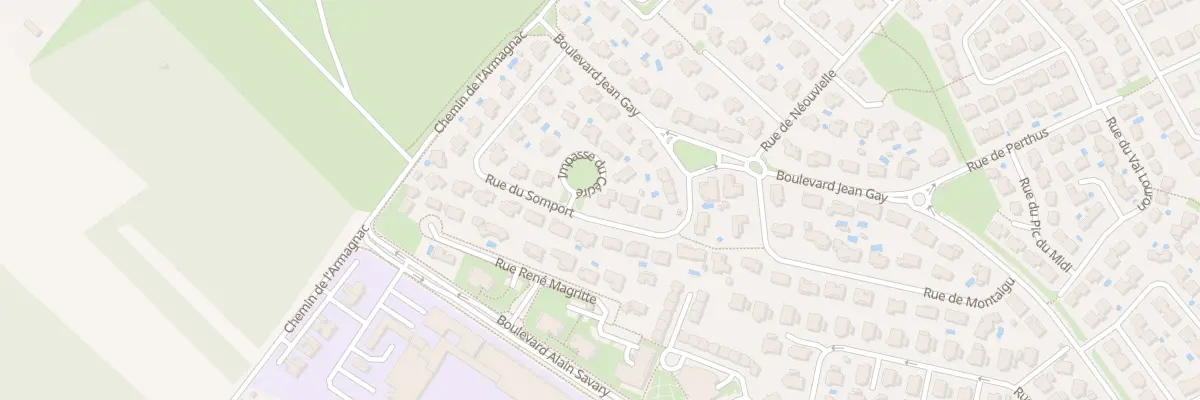 Plan du 2 Imp du Cecire à Tournefeuille