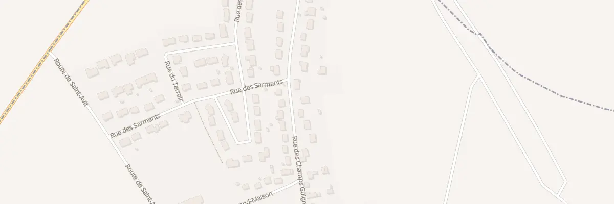 Plan du 28 Rue des Champs Guigniers à La Chapelle-du-Noyer