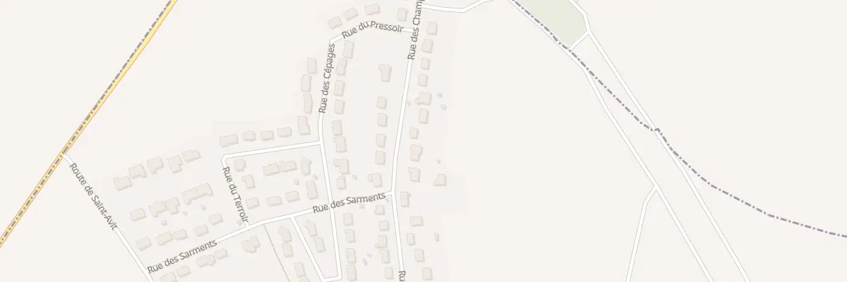 Plan du 36 Rue des Champs Guigniers à La Chapelle-du-Noyer