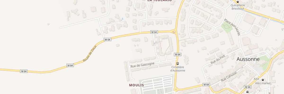 Plan du 669 Rte de Daux à Aussonne