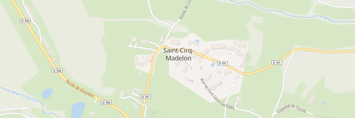 Plan du 5023 Village de Saint Cirq à Saint-Cirq-Madelon