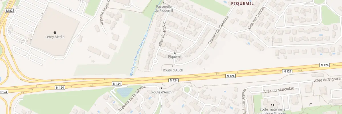 Plan du 62 All du Médoc à Colomiers