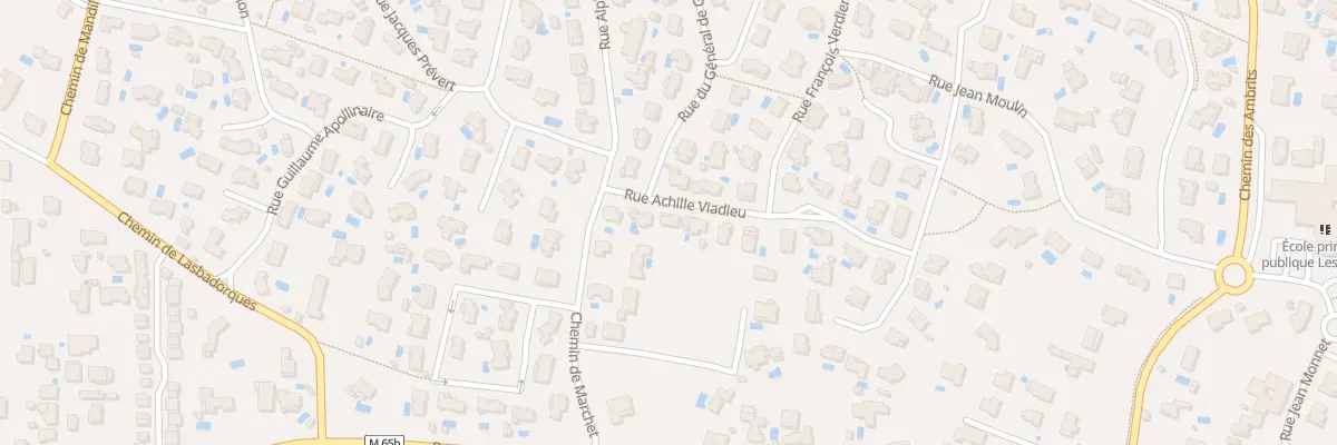 Plan du 21 Rue Achille Viadieu à Cornebarrieu