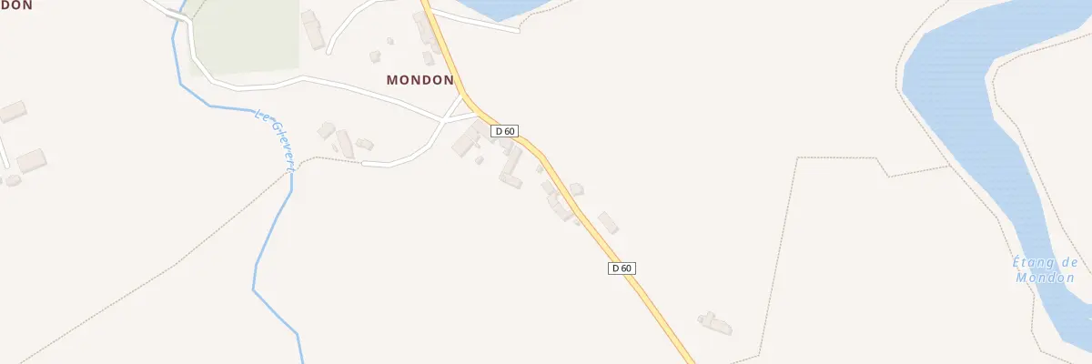 Plan du 3 Mondon à Mailhac-sur-Benaize