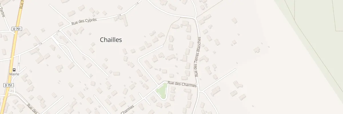 Plan du 10 Rue de Beijen à Chailles