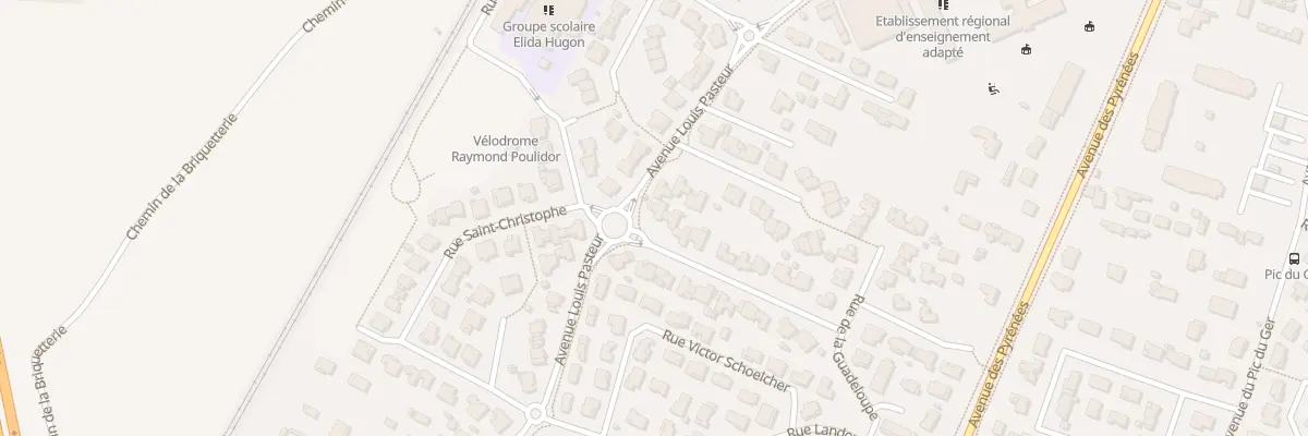Plan du 2 Rue de la Guadeloupe à Muret