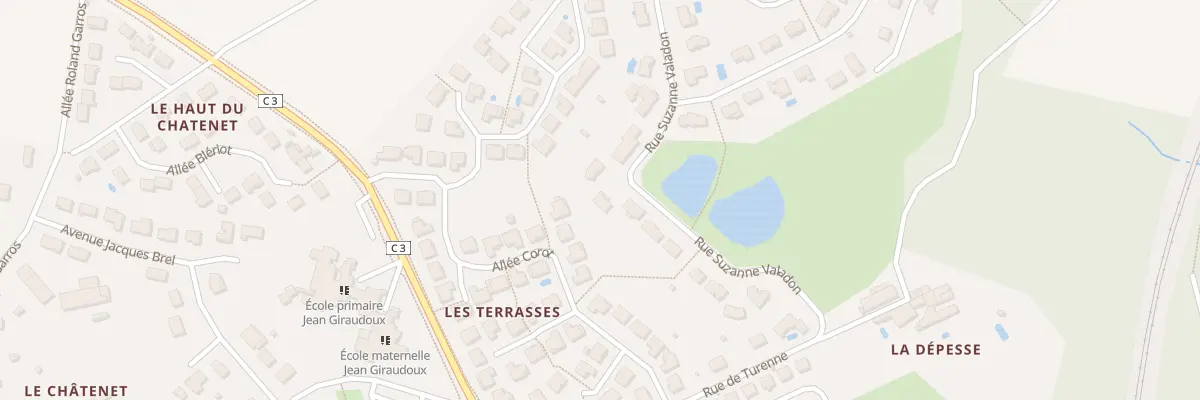 Plan du 5732 La Depesse au Palais-sur-Vienne