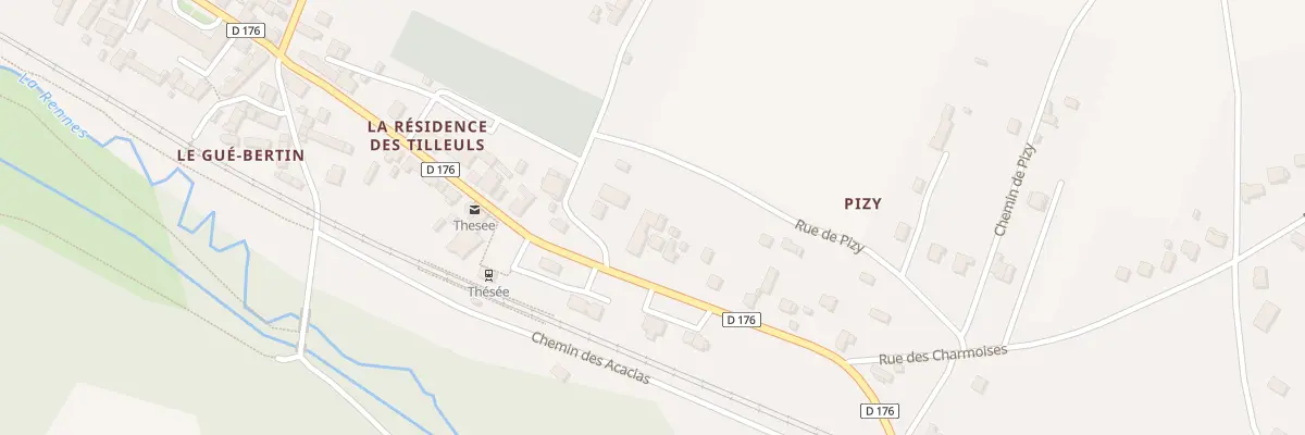 Plan du 74 Rue Nationale à Thésée