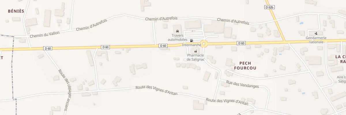 Plan du 66 Av de Sarlat à Salignac-Eyvigues