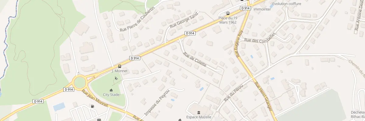 Plan du 6 Rue Colette à Rilhac-Rancon