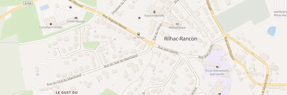 Plan du 2 Rue du Gué du Marchand à Rilhac-Rancon