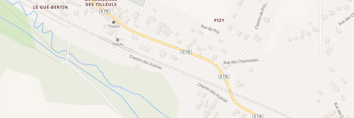 Plan du 95 Rue Nationale à Thésée