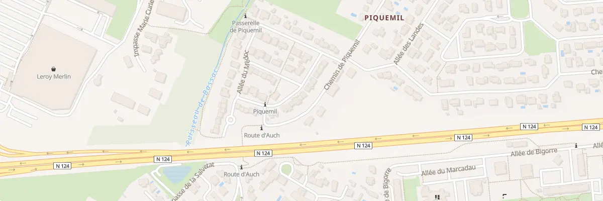 Plan du 76 All du Médoc à Colomiers
