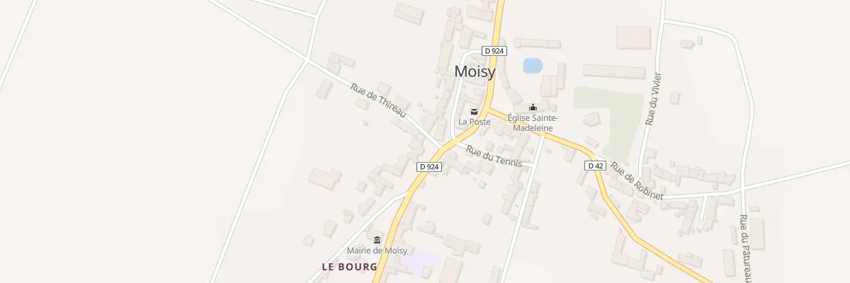 Plan du 1 Rue de Thireau à Moisy