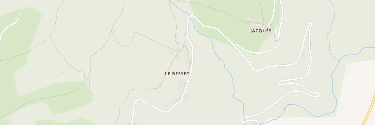 Plan du 20 Le Besset et Ournas à Biert