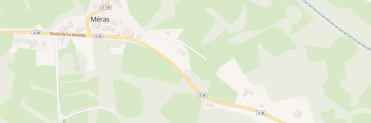 Plan du 5036 Le Village à Méras