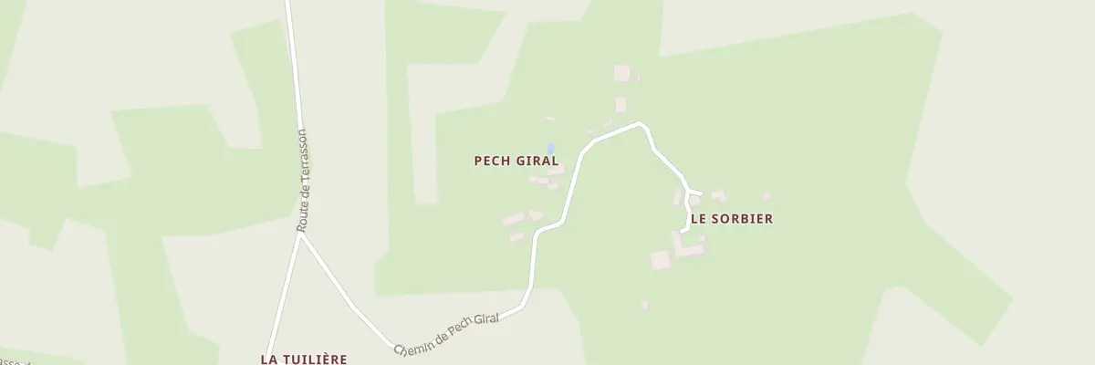 Plan du 97 Pech Giral à La Cassagne